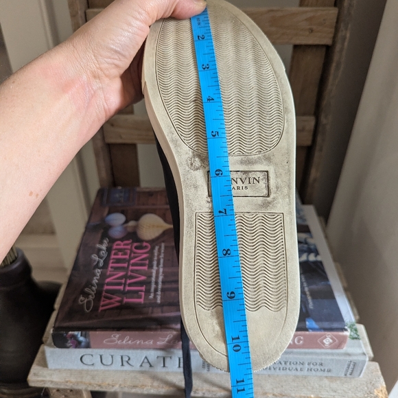 Lanvin Paris Black and Silver Women's Sneakers - Picture 12 of 12